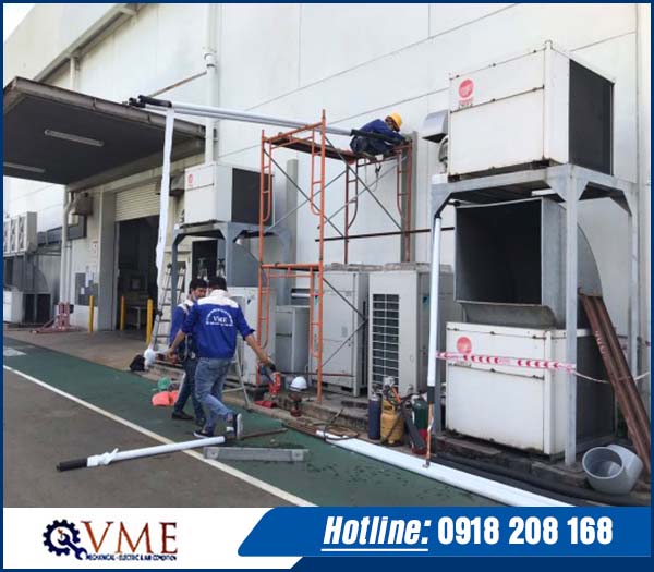 Thi công hệ thống điều hòa,<br> thông gió